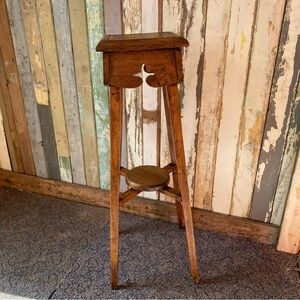 Antique Oak Plant stand solid wood